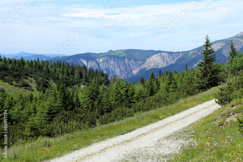 Photography Hiking path on the Rax in the Austrian Alps