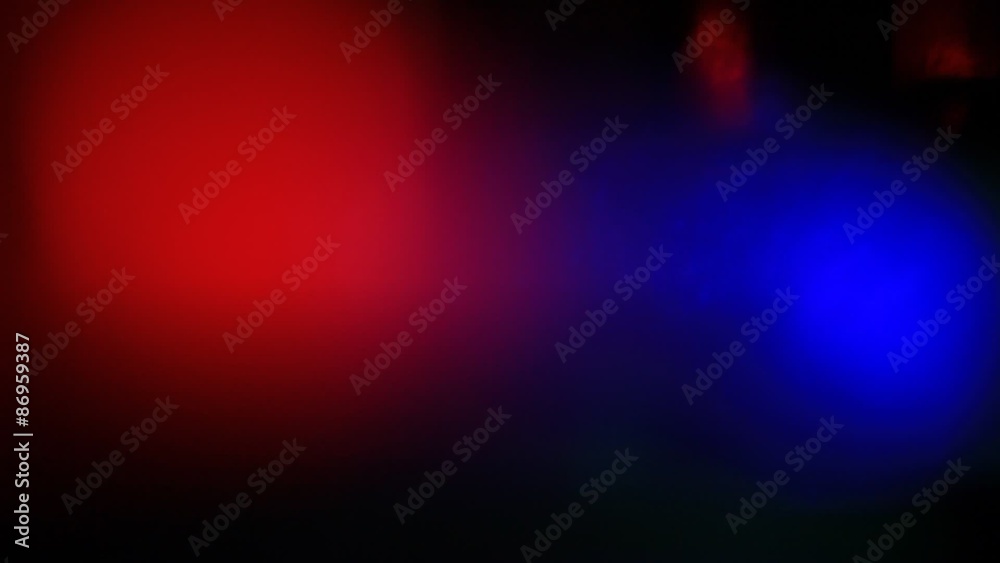 police car emergency lights bokeh