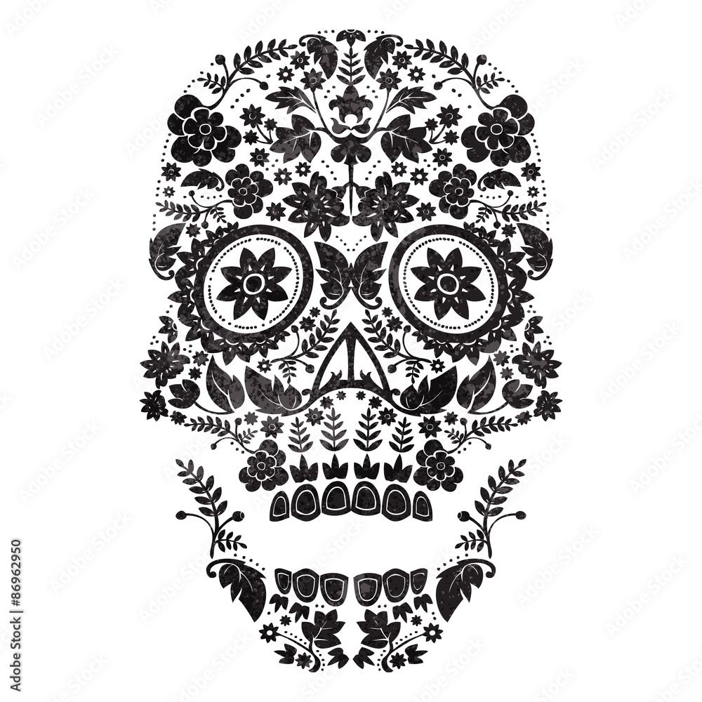 day of the dead skull