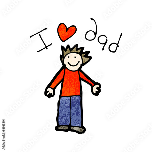 father's day card cartoon