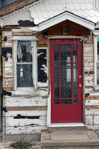 Hurricane Sandy Damaged House