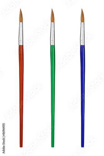 Multicolored paintbrushes