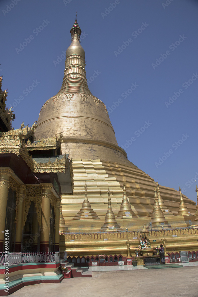 Great Stupa in the Shwemawdaw Pagoda.Bago,Myanmar