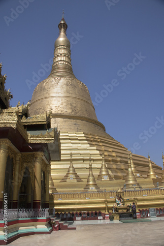 Great Stupa in the Shwemawdaw Pagoda.Bago,Myanmar