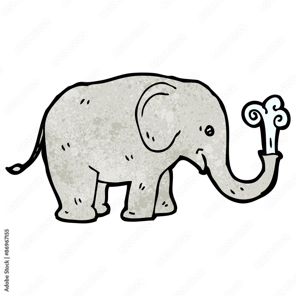 Fototapeta premium cartoon elephant