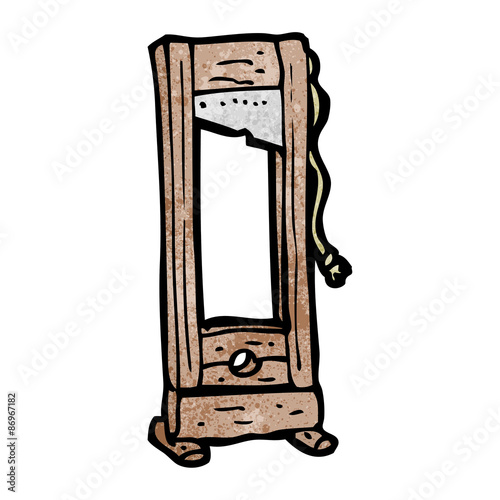 cartoon guilotine