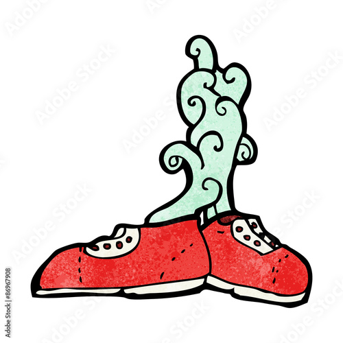 smelly old trainers cartoon