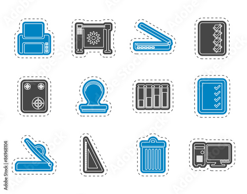 Print industry Icons - Vector icon set