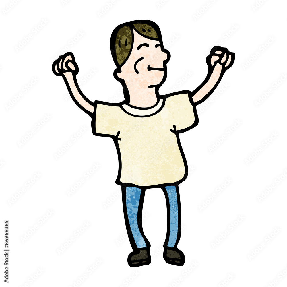 happy cartoon man happy cartoon man