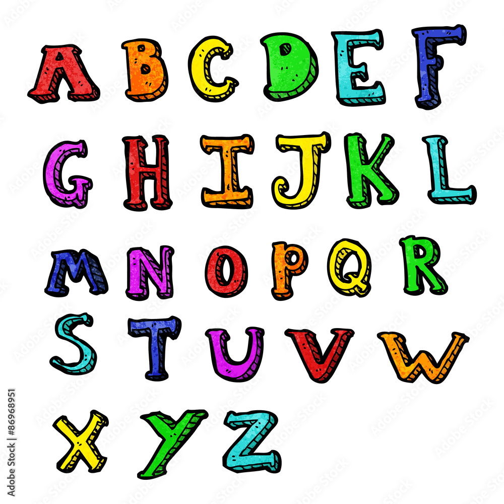 Fototapeta premium kreskówka alfabet