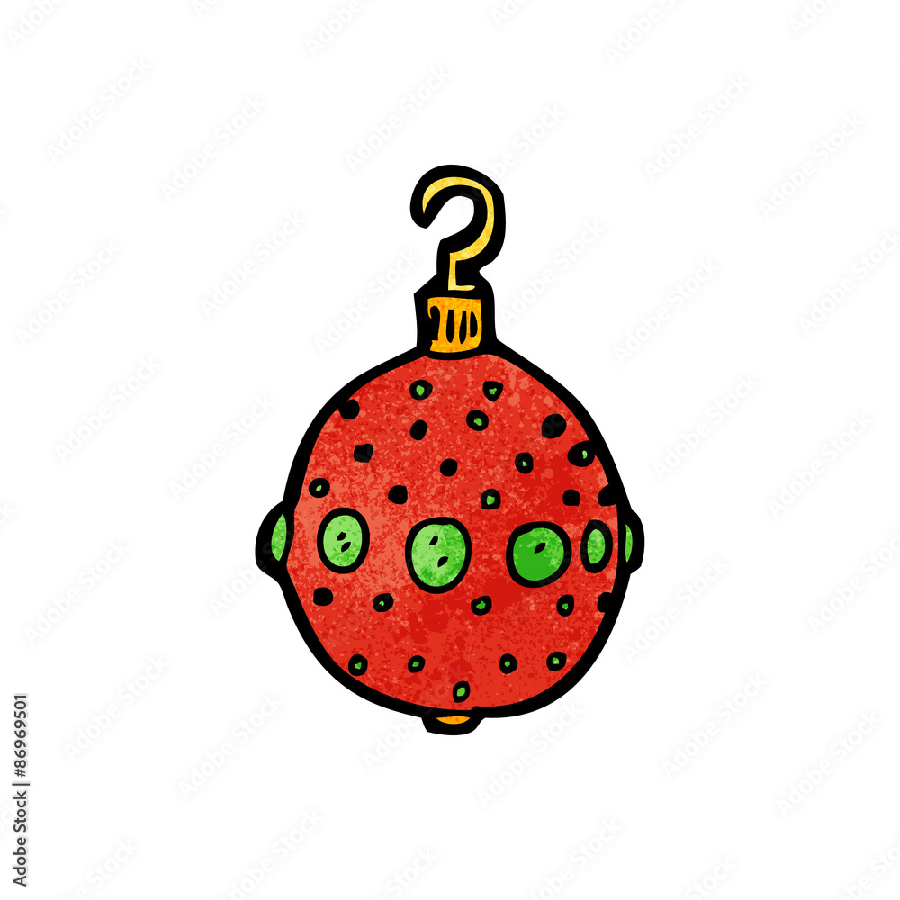 cartoon christmas bauble cartoon christmas bauble