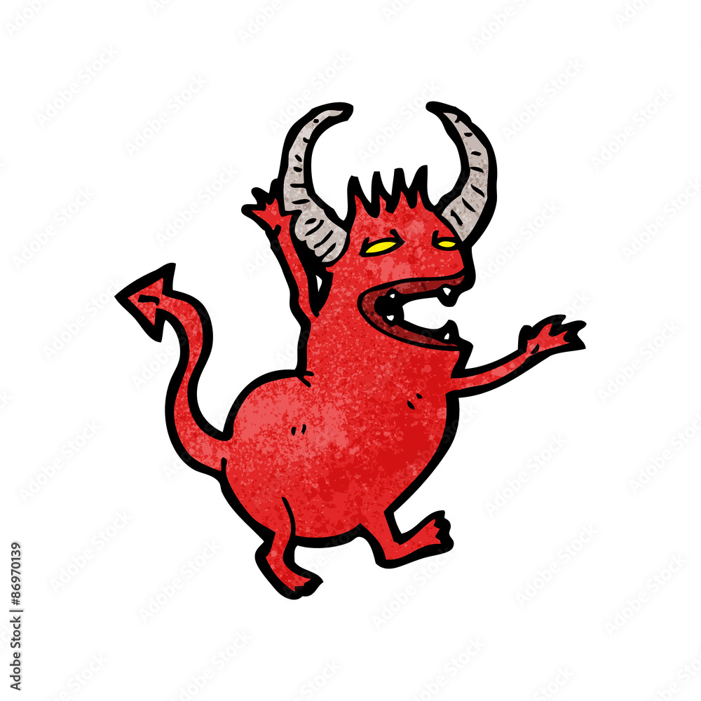 Fototapeta premium cartoon little devil