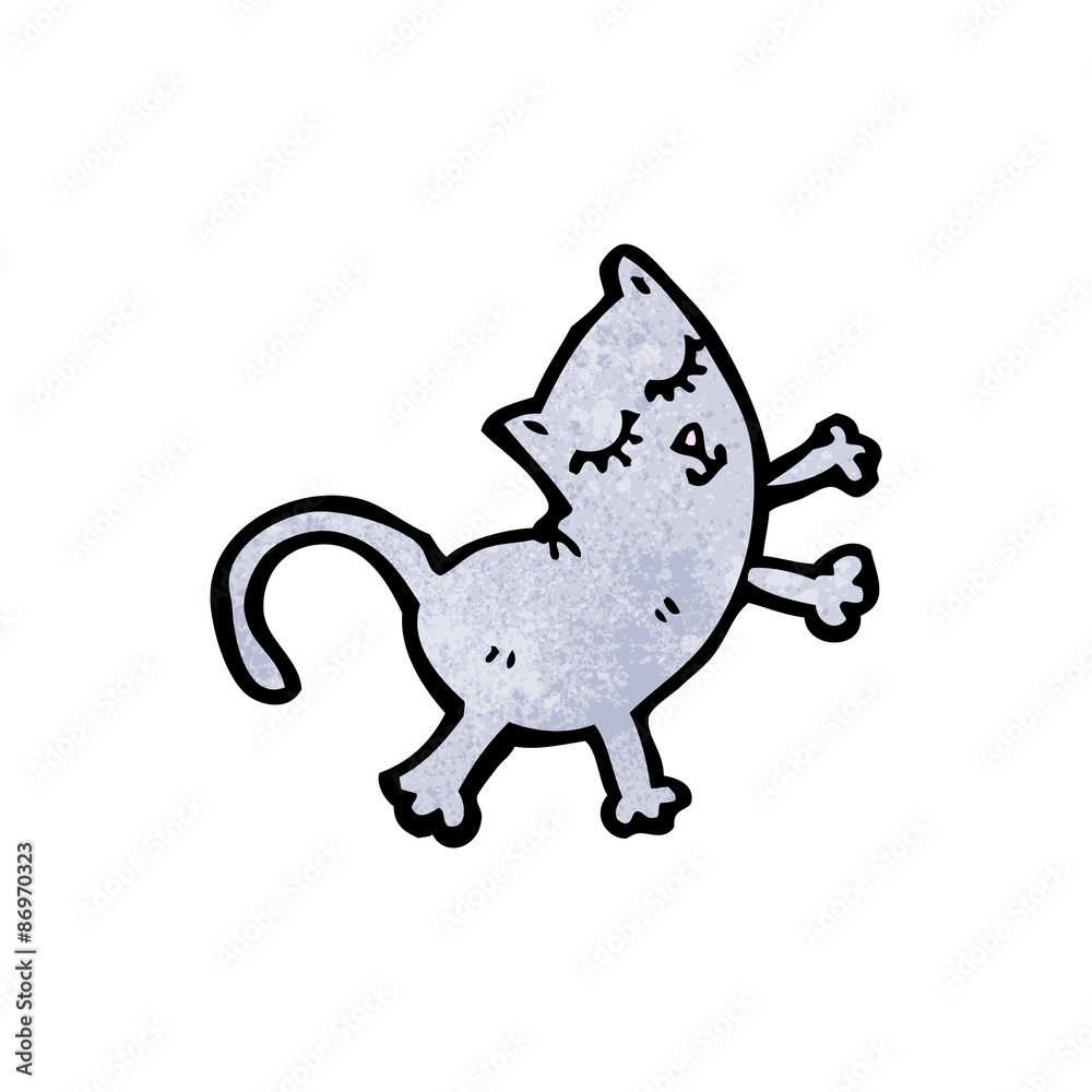 Fototapeta premium funny cartoon cat