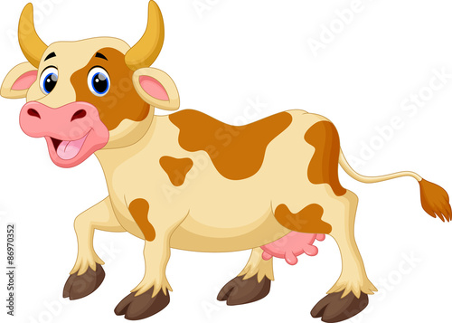 Cute cow cartoon