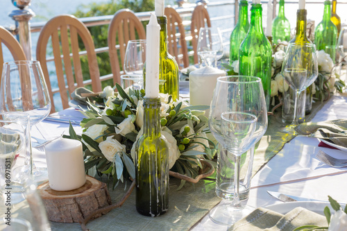 Fototapeta Naklejka Na Ścianę i Meble -  decorated wedding table