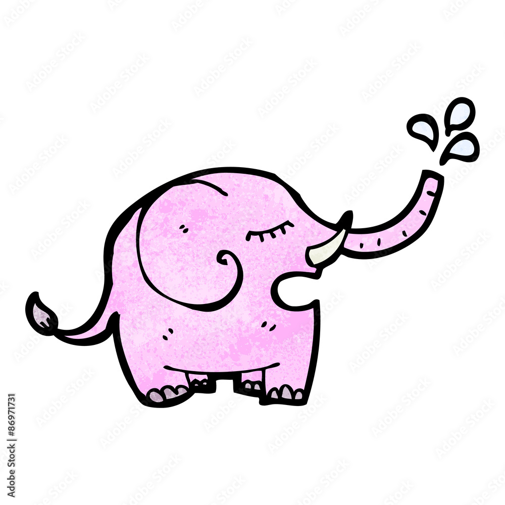 cartoon elephant,