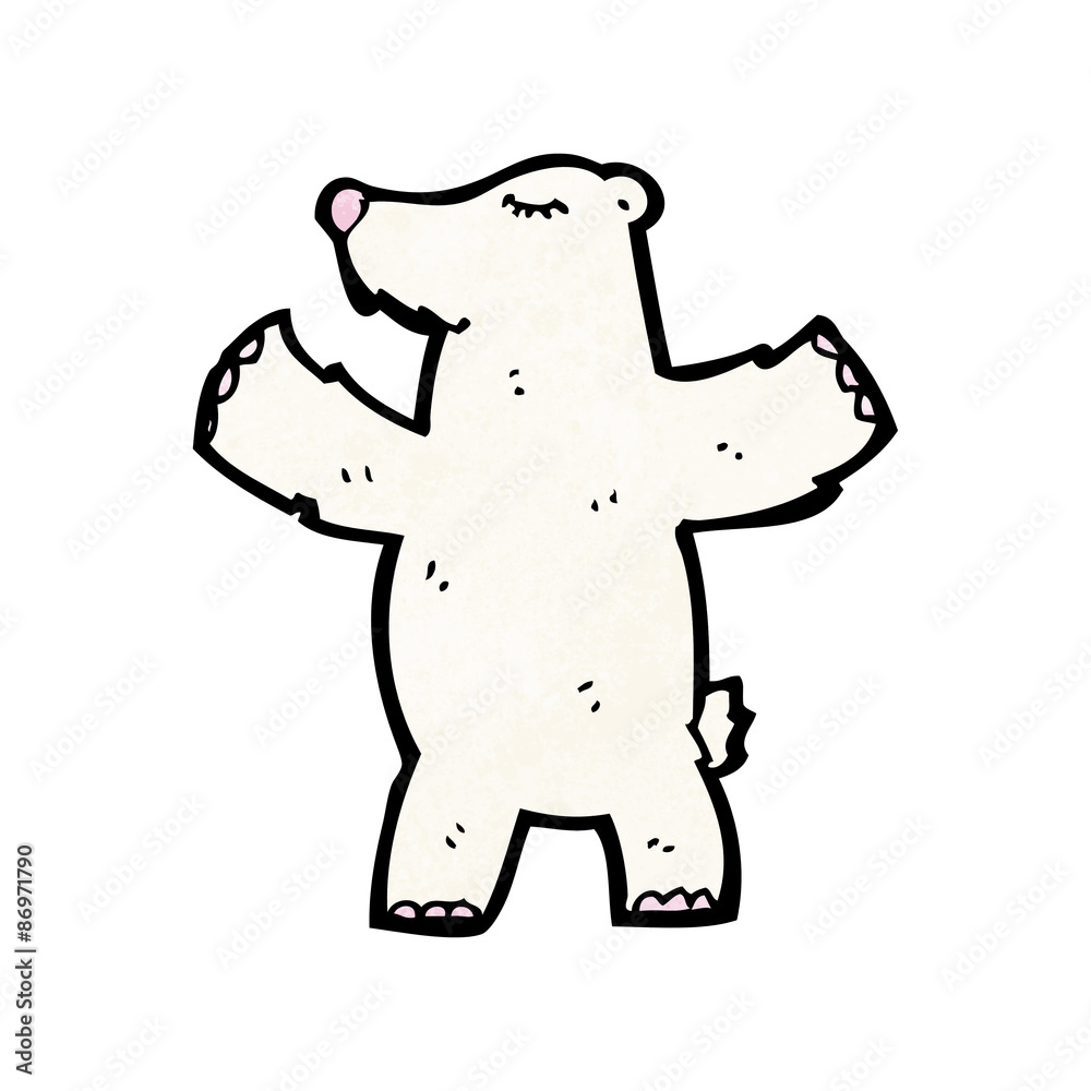 Obraz premium cartoon polar bear