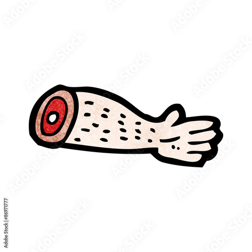 cartoon severed arm