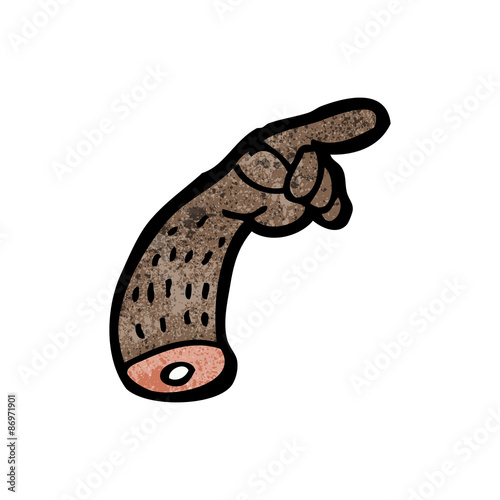 cartoon severed arm