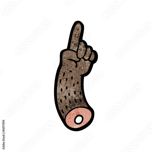 cartoon severed arm