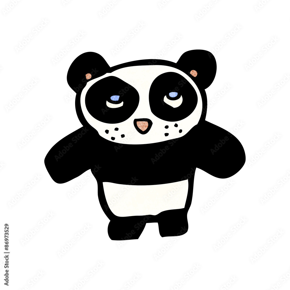Naklejka premium cartoon panda