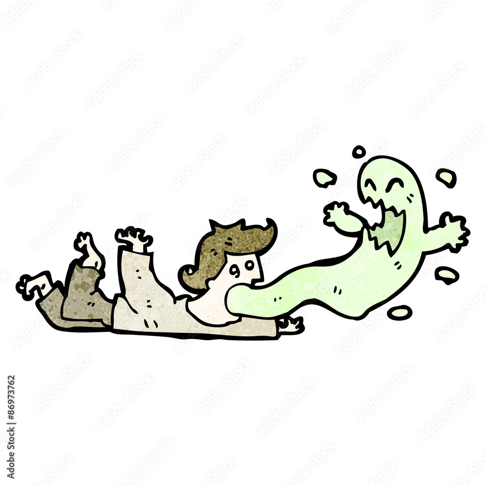 cartoon ghost leaving man cartoon ghost leaving man