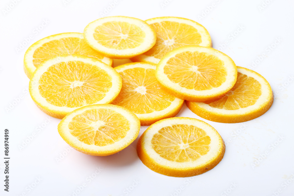 stack of citrus fruits slices. Oranges. stack of citrus fruits slices. Oranges.