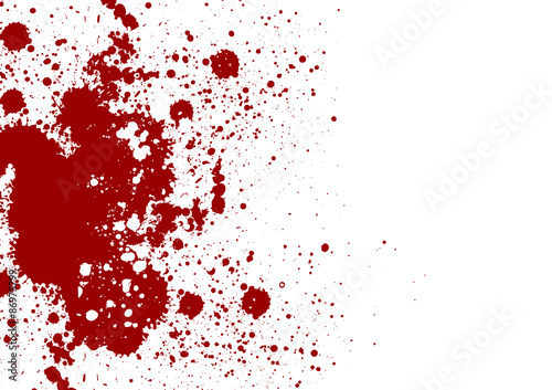 Vector splatter red color background. Vector illustration. Grung