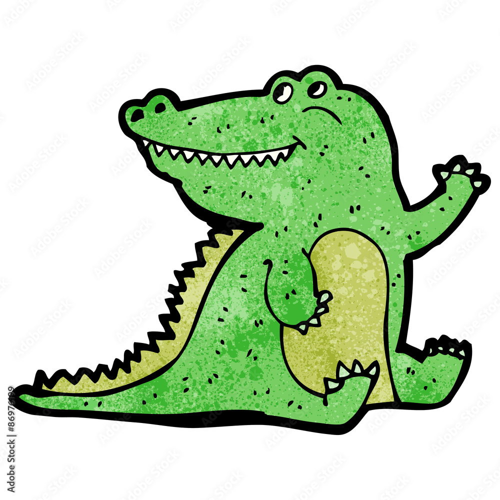 Naklejka premium cartoon crocodile