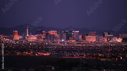 Las Vegas Cityscape at Night. Las Vegas Skyline