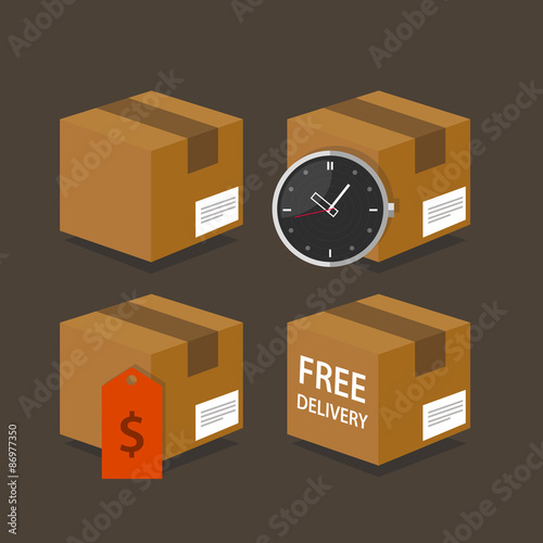 delivery box fast time price free shipping package