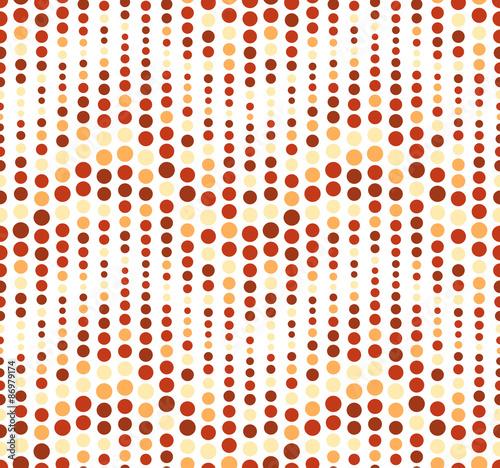 Seamless pattern on a white background. Has the shape of a wave. Consists of geometric elements in color.