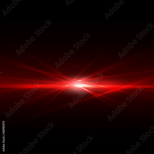 Abstract spark and flow light red on middle background, vector 