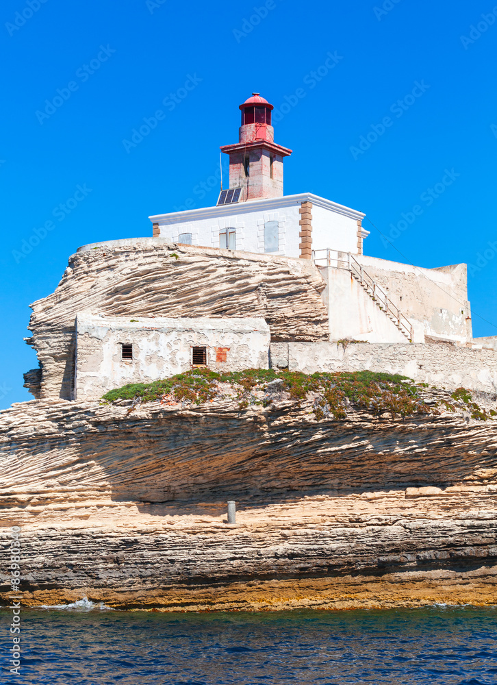 Madonetta lighthouse. Bonifacio, Corsica, France