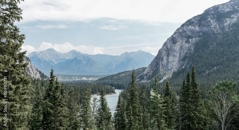 Obraz premium mountains with blue sky