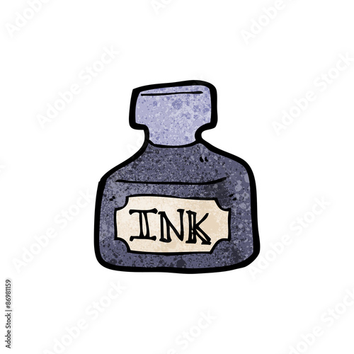ink bottle cartoon