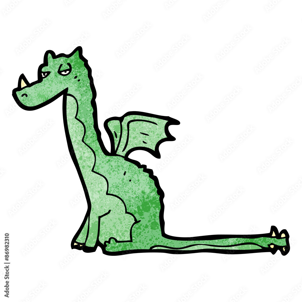 Obraz premium cartoon dragon