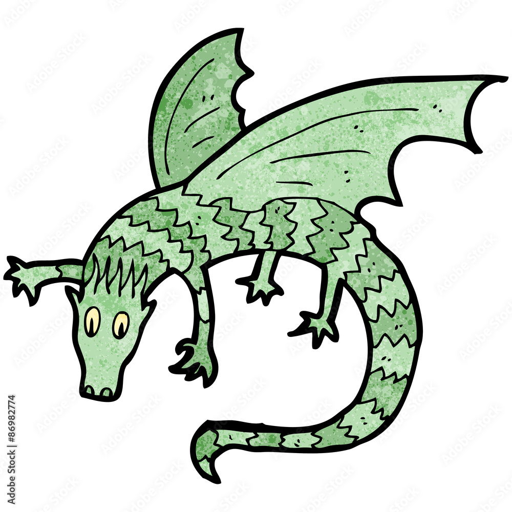 Fototapeta premium cartoon dragon