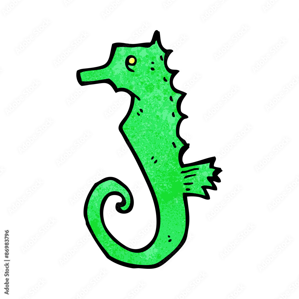 Fototapeta premium cartoon sea horse
