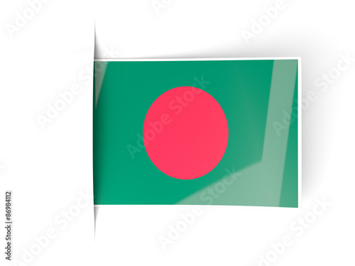 Square label with flag of bangladesh Free Download Square label with flag of bangladesh - GFXLoad