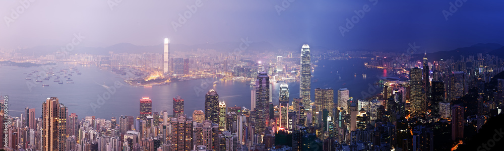 Hong Kong from day to night