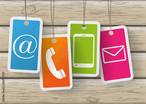 4 Colored Price Stickers Contact Us
