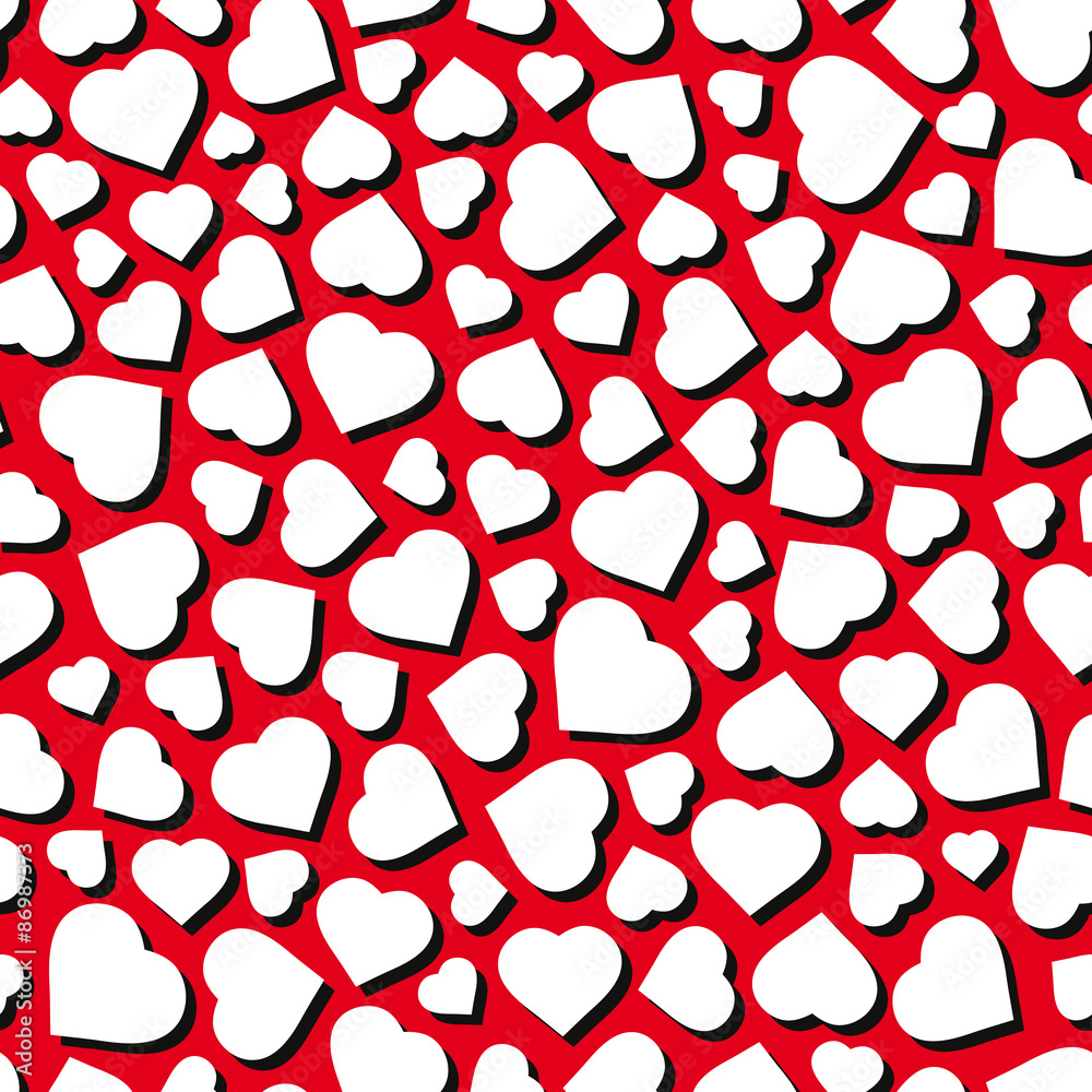 Hearts. Seamless pattern. Vector illustration. Hearts. Seamless pattern. Vector illustration.