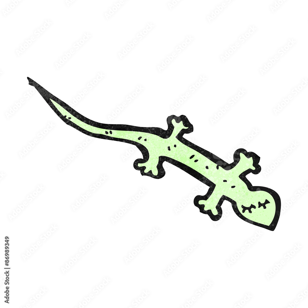 Obraz premium cartoon lizard