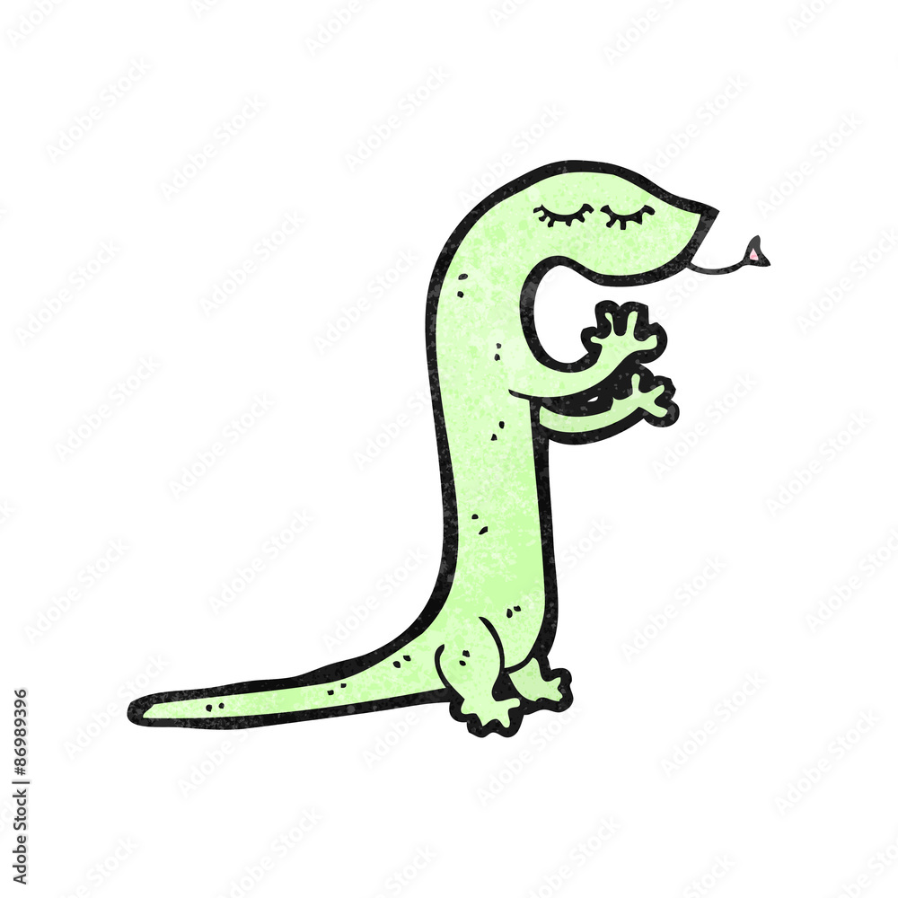 Naklejka premium cartoon lizard