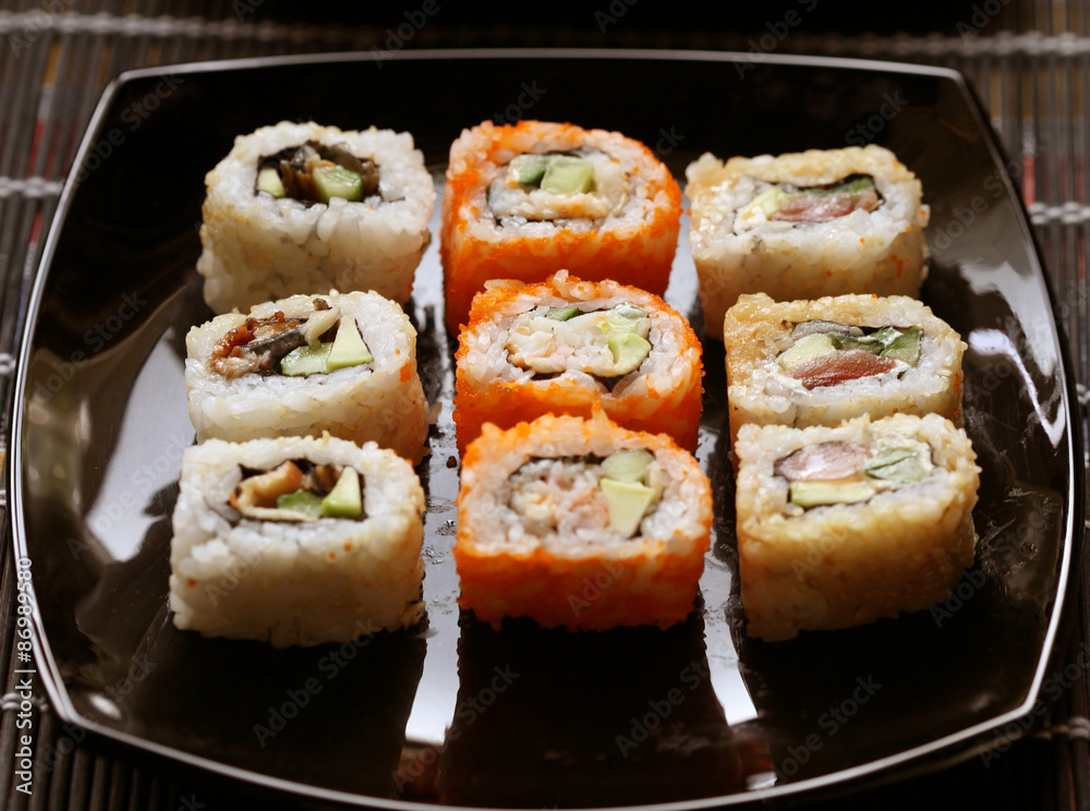 Sushi and rolls 