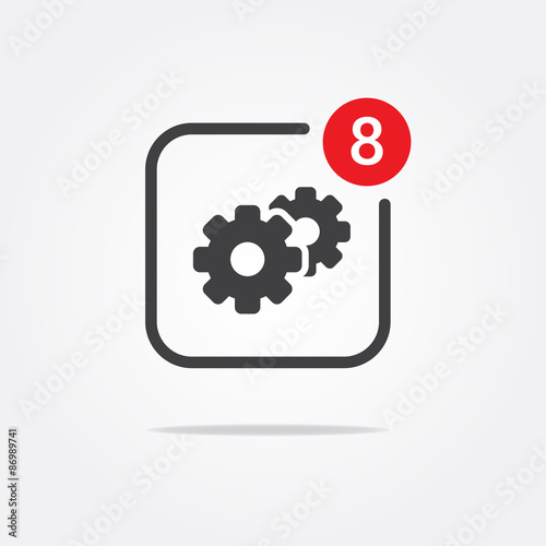 Configuration, Update & Support Notification Icon