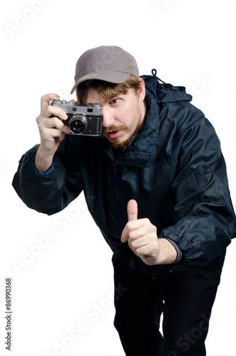 мужчина фотограф