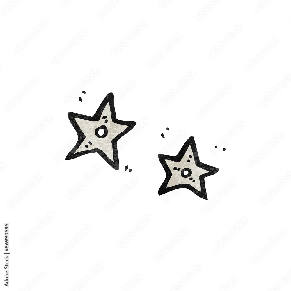 Obraz premium cartoon ninja stars