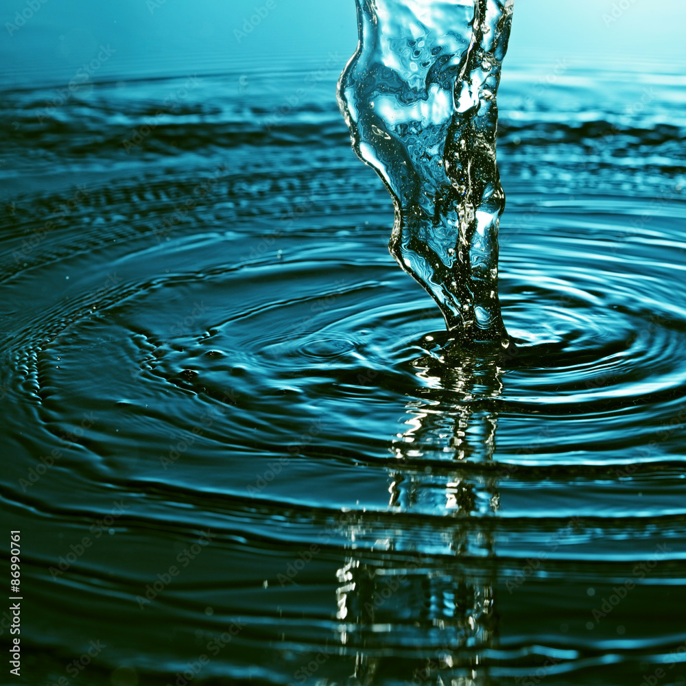 Poster water stream – Wandbild